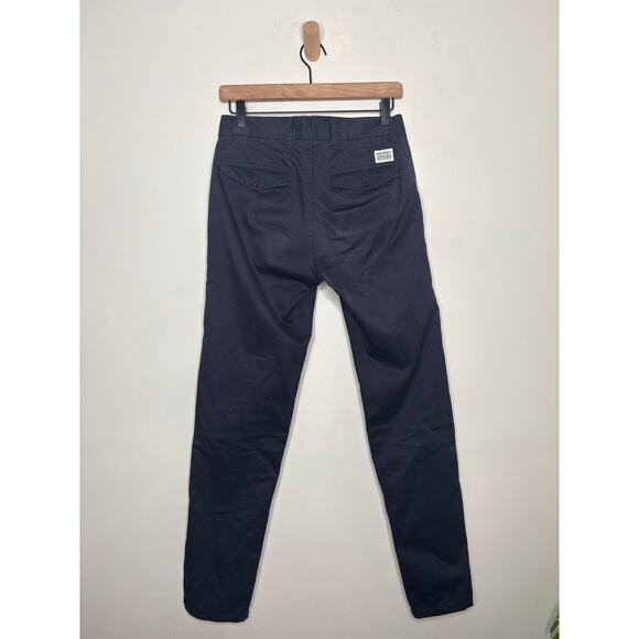 Norse Projects Arnkell Light Chino Pants Mens Size 28 Navy Blue Preppy Casual - Picture 7 of 10